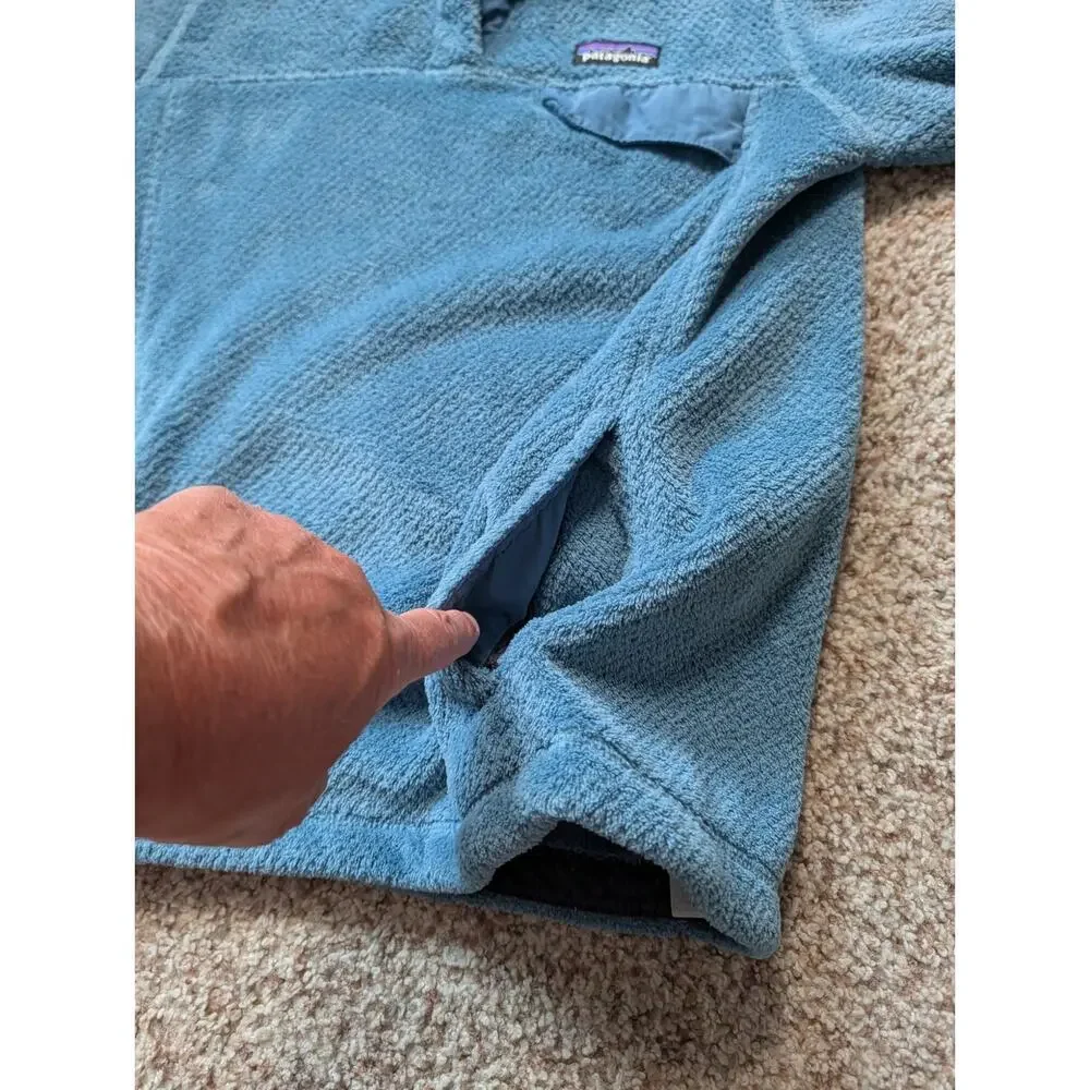 Patagonia Fuzzy Fleece Pull Over jacket/sweatshirt; Women's Medium; Teal - Picture 7 of 10